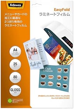 Amazon | フェローズ ラミネートフィルム 80ミクロン Easy Fold A4